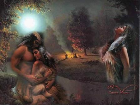 Couple d'amoureux indiens